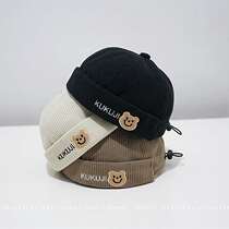 Baby hat autumn and winter baby landowner hat warm and cute super cute boy young master hat melon skin hat cool street ruffian