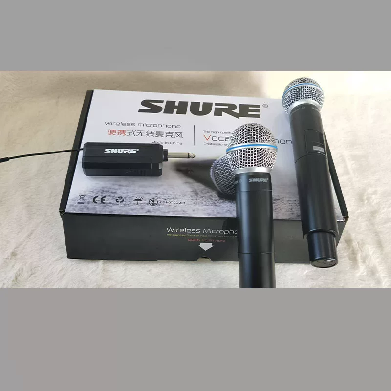 Профессиональный беспроводной микрофон на 1–2 канала Shure SHURE SM58 BLX288 для живого концерта с высоким качеством звука