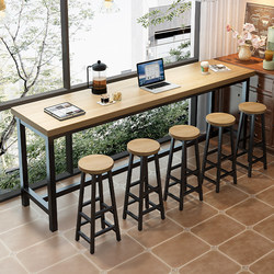 Wall Bar Table Minimalist For Home Dining Table Narrow Table Long Table Goblet Table Milk Tea Shop Table and Chair Combination Bar Chair
