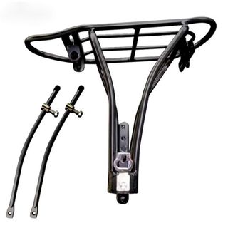 Estante plegable extremadamente rápido para bicicleta, estante trasero ajustable para bicicleta plegable de 16-20 pulgadas, asiento trasero con freno en v, estante trasero d8