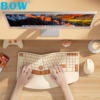 Bow Premium Ergonomic Wireless Keyboard and Mouse Set for Laptop and Desktop Computers, Suitable for Girls' Office Use