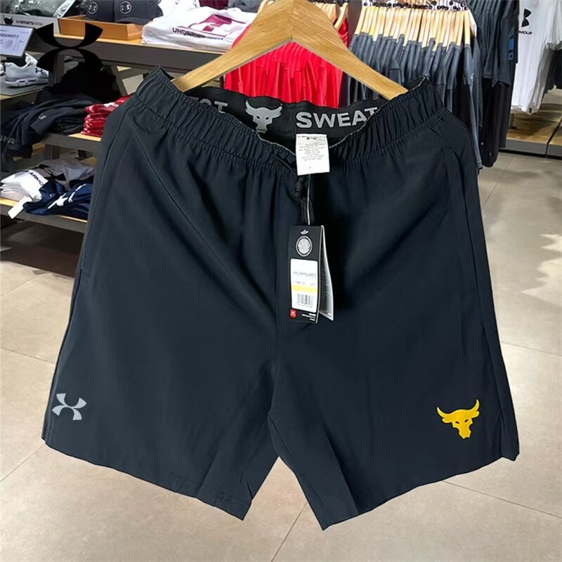 2025 мужские летние тонкие быстросохнущие дышащие спортивные шорты для бега, баскетбола, фитнеса, пятиточечные брюки с бычьей головой