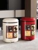 Household Trash Can, Large Capacity, 2025 New Model, High Aesthetic Value, with Lid, Pedal-Operated Trash Bin, Bathroom-Specific Wastebasket