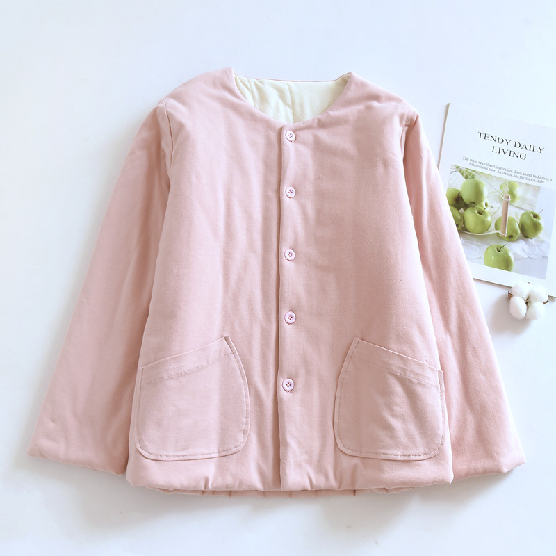 100% Pure Cotton 0.1kg Thin Spring and Summer Women's Cotton Jacket for Air-Conditioned Rooms, Moisture-Wicking, Cold-Proof, Health-Preserving and Warm Clothing
