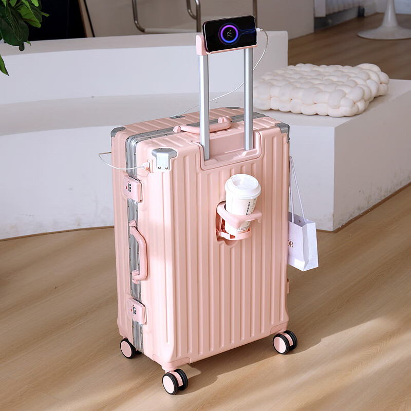 啄木鸟行李箱拉杆箱铝框登机箱新款加厚抗压PC男女大容量旅行箱