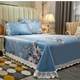 Summer ice silk mat washable cool mat three-piece set foldable machine wash 1.8m sheet-type summer air conditioning soft mat