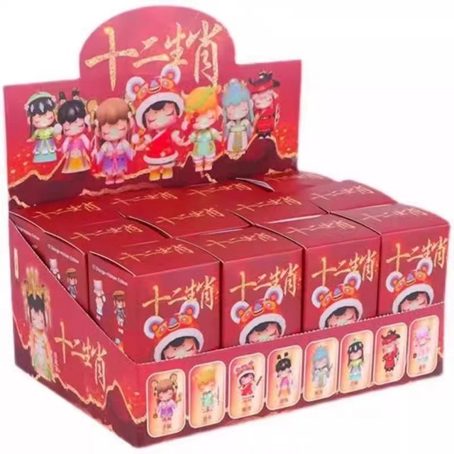 2025 New Internet Celebrity Chinese Zodiac Blind Box Figurine Trendy Toy Model Decoration Girl's Birthday Gift