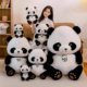 Authentic Panda Plush Toy, Realistic and Cute, Giant Panda Stuffed Animal, Gift for Boys and Girls on Their Birthdays