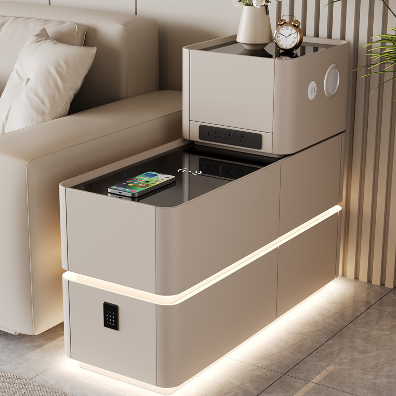 Sofa Side Cabinet Partition Shelf, Smart Light Luxury High-End Living Room 2026 New Model Small Coffee Table Corner Table Side Table