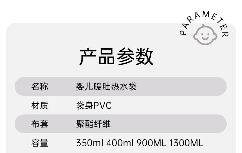 FaSoLa Life 灌水热水袋 中号卡通绿色 900ml 1件 毛绒暖手宝