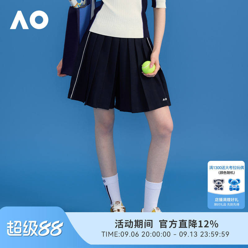 Ao Australian Open Pleated Sports Skirt Pants Tennis Wear Shorts Skirt Pants Women 2026 New Anti-Exposure Breathable Shorts