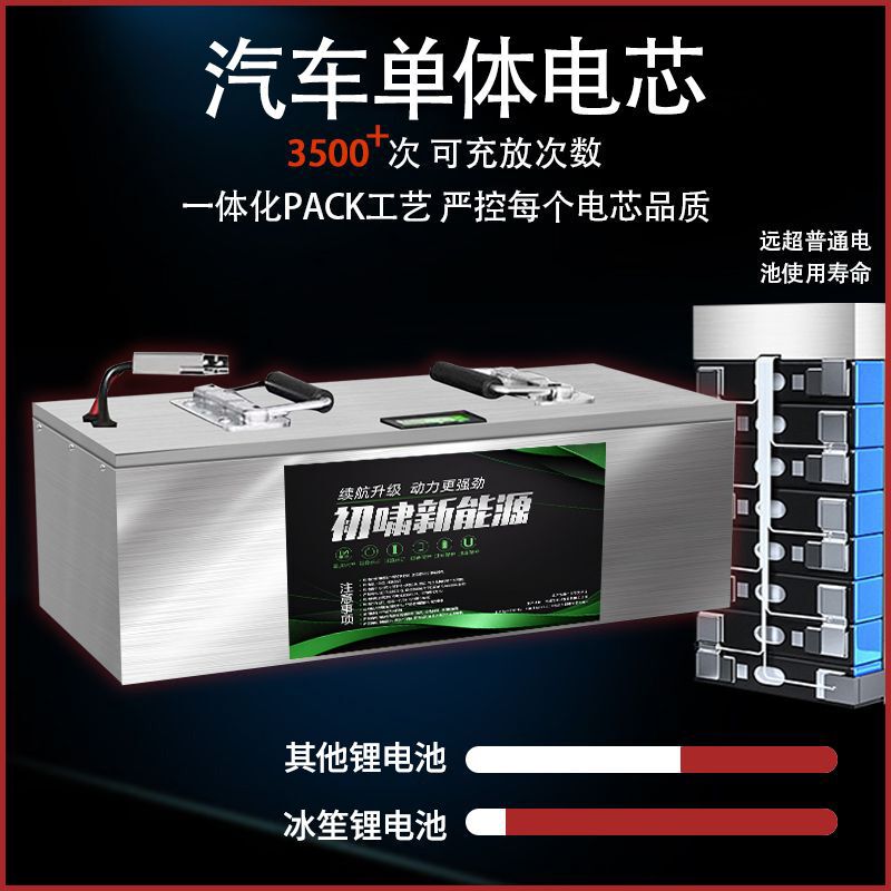 Three- and Four-Wheel Lithium Battery 48V60V72V Electric Vehicle High-Power High-Capacity Lithium Iron Phosphate New Energy Lithium Battery