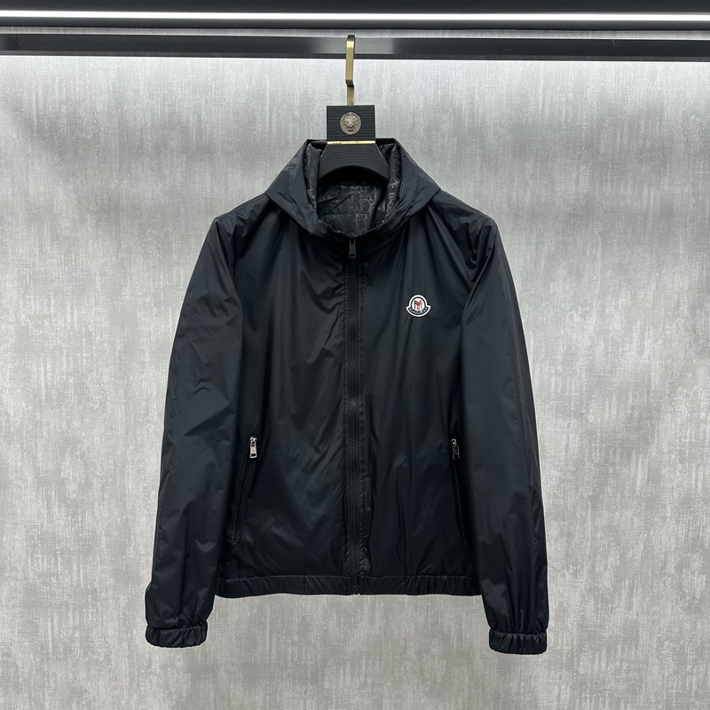 European High-End Luxury Brand Men's Hooded Jacket 2026 Spring New Fashion Casual Simple Coat for Men