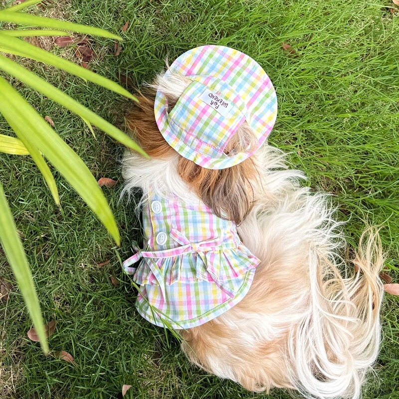 Forweekend Dog Clothes Summer New Style Small Dog Bichon Teddy Schnauzer Pet Thin Suspender Dress