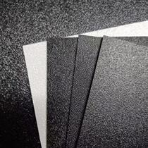 Black coarse-grained ABS leather grain plastic hard board glossy black and white abs litchi orange peel grain fine sand sheet processing and customization