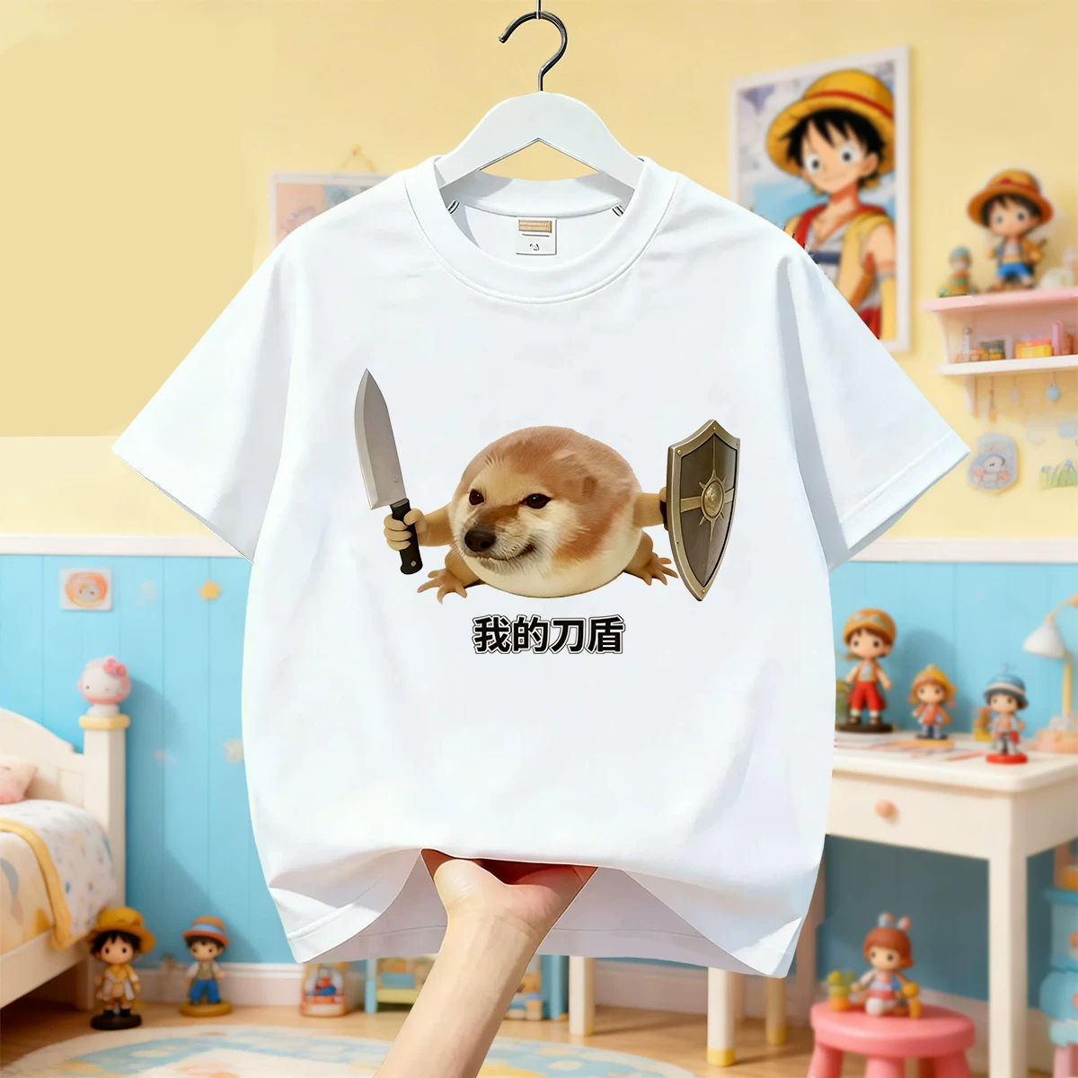Cotton children's T-shirt for students, for teenagers, custom-made