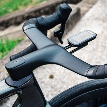 Hudud Carbon Fiber Integrated Curved Handlebar Road Bike Raised Handlebar Internal Cable Routing T800 Ultra-Light Aerodynamic Handlebar