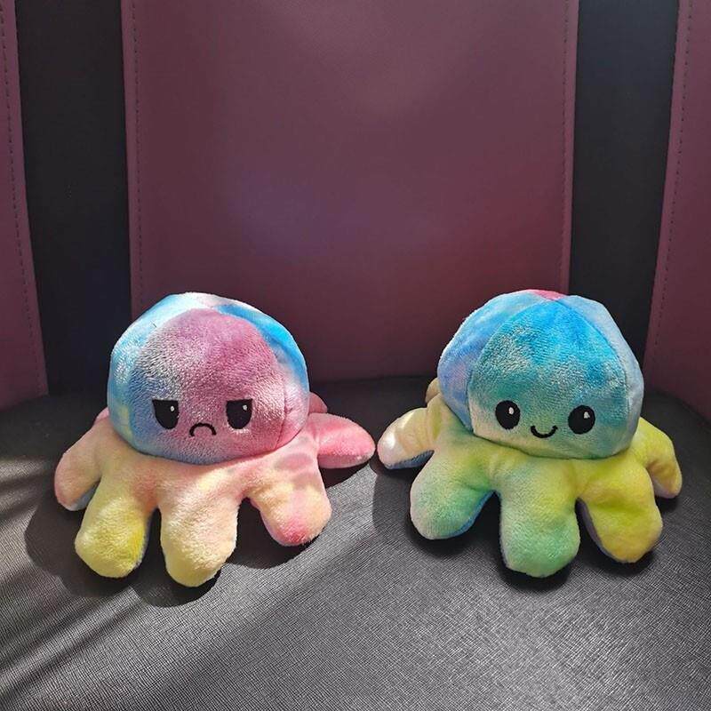 Игрушка 1pcs reversible octopus plushie fidget toy flip plush toys No brand