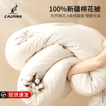 Lalpina Xinjiang First-Grade Pure Cotton Quilt Winter Quilt Thickened Warm Cotton Quilt Spring and Autumn Long-Staple Cotton Quilt Core