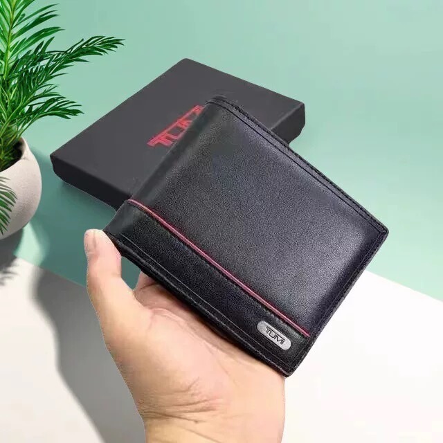First-Layer Cowhide Men's Wallet, Short Style, Large Capacity, Multiple Card Slots, Business Casual Wallet, Id Card Holder Wallet