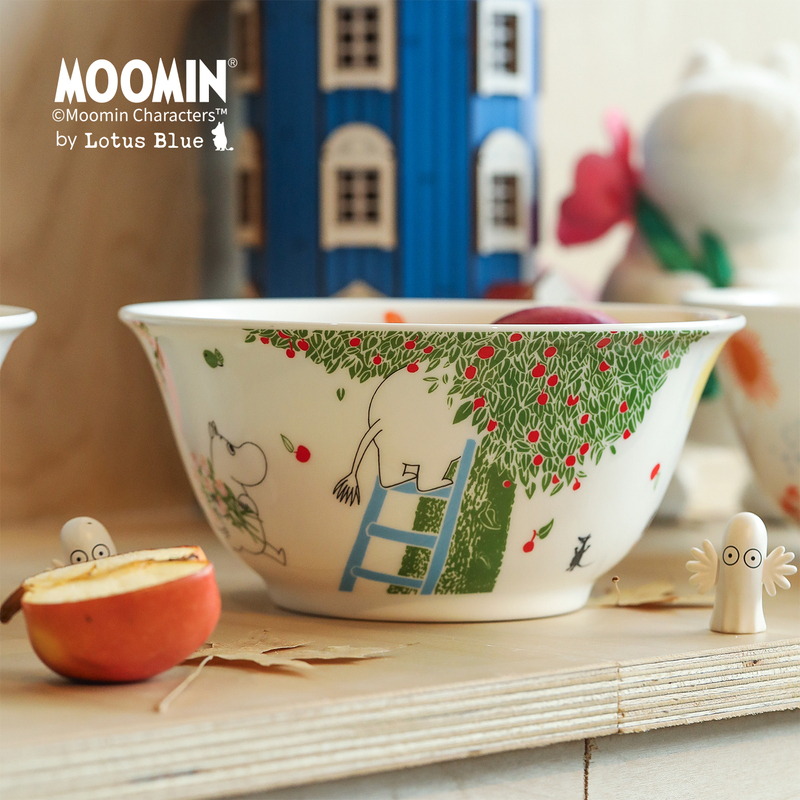 Blue Lotus Moomin Bone China Bowl for Home Use 2026 New Model High-Value Instant Noodle Bowl Soup Bowl Yogurt Bowl Rice Bowl