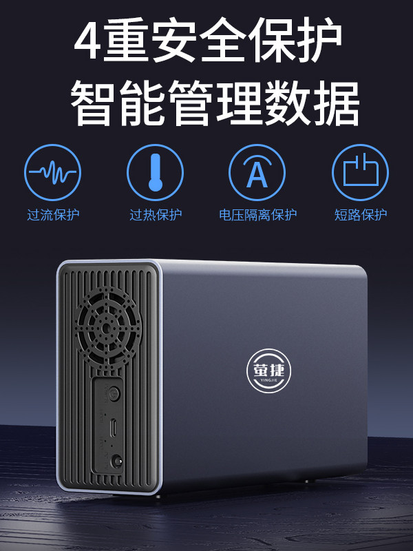 Yingjie 56t Enterprise Large-Capacity Mobile Hard Drive 24T/28T/36T/48T/52T External High-Speed Game Storage