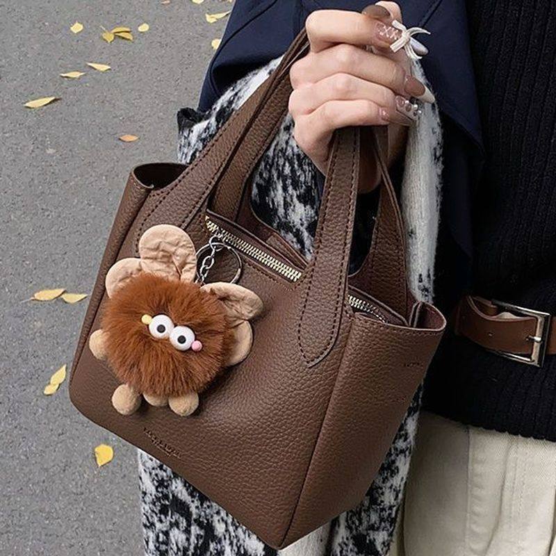 Ретро маленькая сумка, портативная универсальная диагональная сумка-ведро, женская мода 2025 года, новинка высокого класса на одно плечо