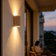Outdoor Waterproof Yellow Cave Stone Wall Lamp Creative Courtyard Entrance Staircase Terrace Villa Fence Entrance Background Wall Lamp