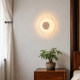Natural Yellow Cave Stone Simple Wall Lamp, Medieval Retro Song Dynasty Aesthetic Designer Bedroom Entrance Staircase Living Room Wall Lamp