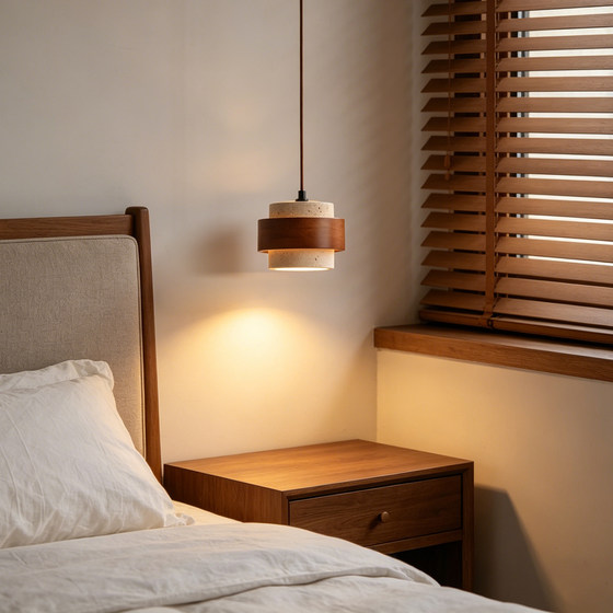 Vintage Bedroom Bedside Chandelier Foyer Atmosphere High-End Light Luxury Wabi-Sabi Style Retro Creative Personality Master Bedroom Chandelier