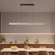 Yellow Travertine Linear Pendant Light Minimalist Mid-Century Wabi-Sabi Style Study Dining Table Bar Island Tea Room Restaurant Pendant Light