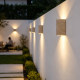 Outdoor Waterproof Yellow Cave Stone Wall Lamp Creative Courtyard Entrance Staircase Terrace Villa Fence Entrance Background Wall Lamp
