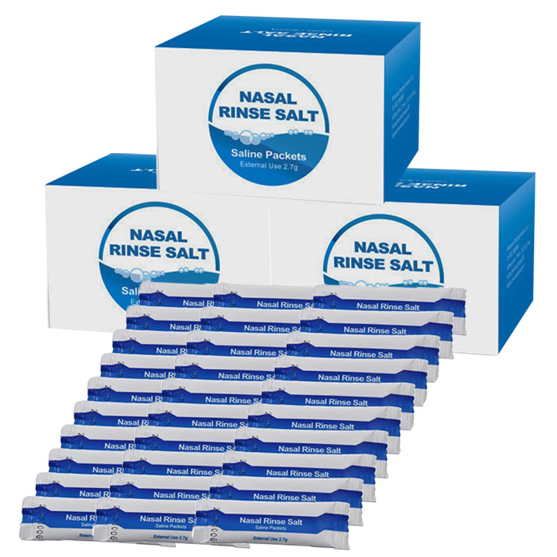 Nasal Wash Salt Rinse Mix Allergic Rhinitis Relief Nose Cav