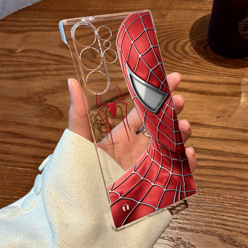 Zhenyan Suitable for Samsung S24 Phone Case Half-Face Spider-Man Galaxy Borderless Hard Case S23 Ultra New Model S23+ Transparent S22 Protective Cover Ultra-Thin Half-Cover High-End Feel Personalized Shell Zhenyan Suitable for Samsung S24 Phone Case Half-Face Spider-Man Galaxy Borderless Hard Case S23 Ultra New Model S23+ Transparent S22 Protective Cover Ultra-Thin Half-Cover High-End Feel Personalized Shell