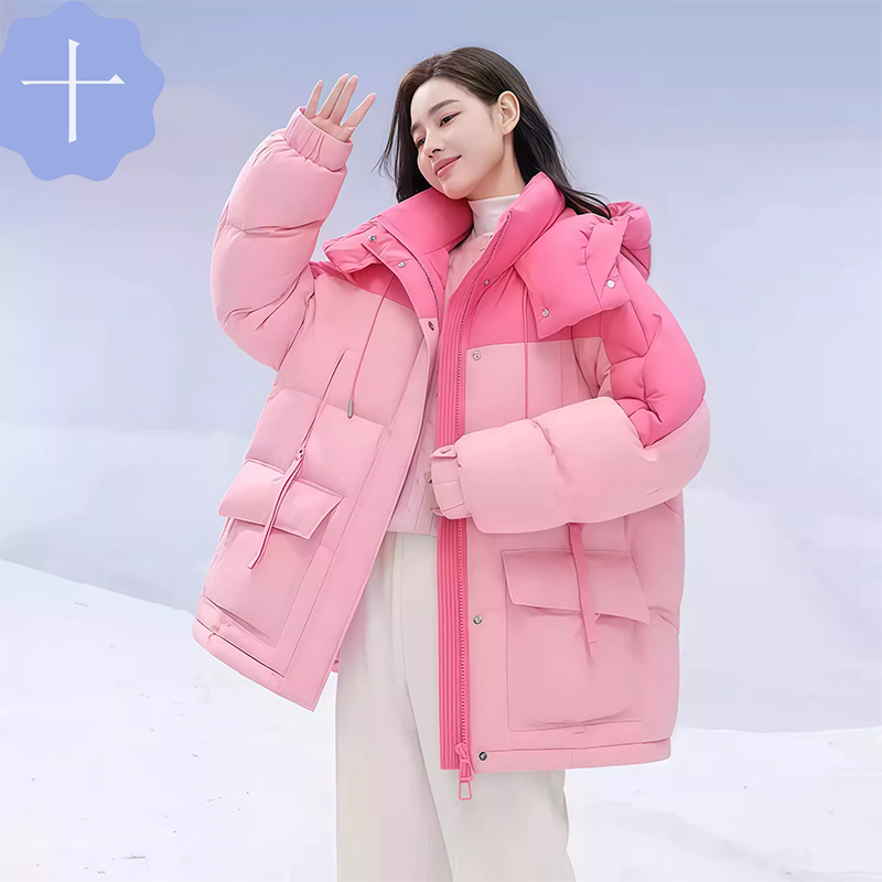 Korean Fashion Winter down Jacket for Women, New Versatile Cotton Coat with Unique Design, Thickened and Warm Puffer Jacket
