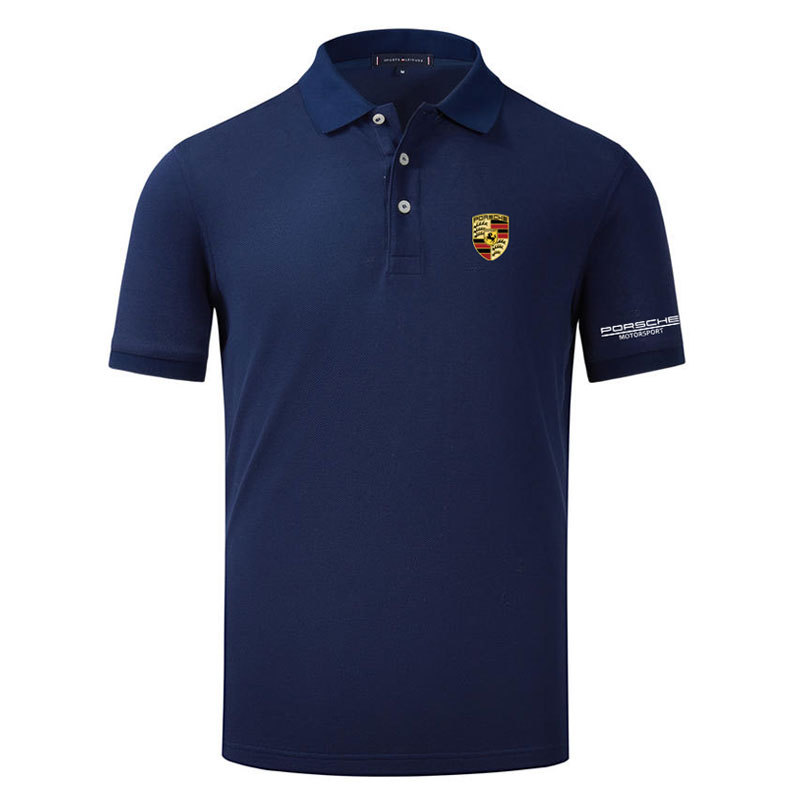 Porsche Motorsport Series Men's Polo Shirt Short Sleeve Lapel T-Shirt Sales 4S Store
