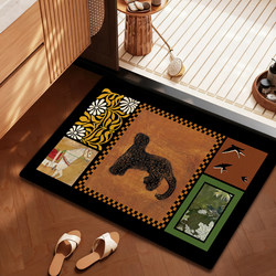 Diatom mud bathroom floor mat antique bathroom door absorbent foot Mat toilet carpet bathroom Bath non-slip mat