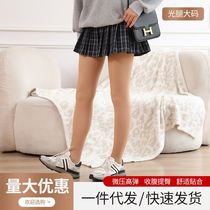 Large size double-layer bare leg artifact for women in autumn and winter with nude feel plus velvet skin color supernatural pantyhose thickened leggings manufacturer