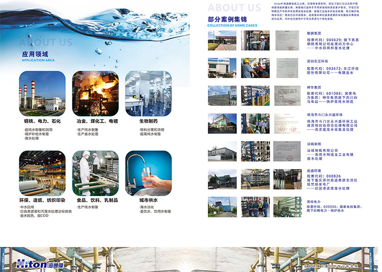 Фильтр 海通反渗透膜4040滤芯高压膜水处理纯水机通用抗污染ro工业膜8040 Haitong
