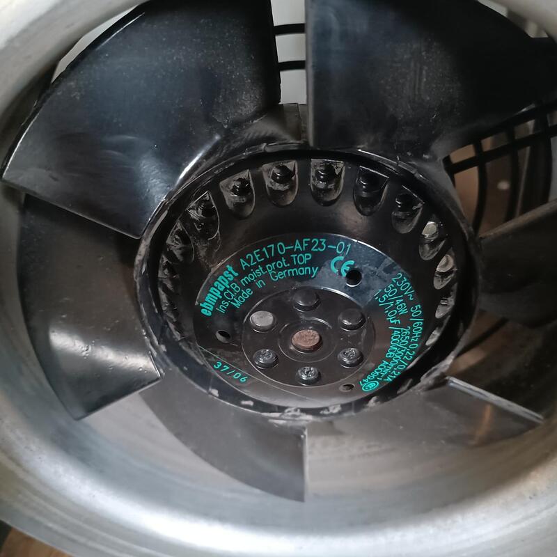 A2E170-Af23-01 Fan, Functioning Normally, Housing 24cm Wide A2E170-Af23-01 Fan, Functioning Normally, Housing 24cm Wide