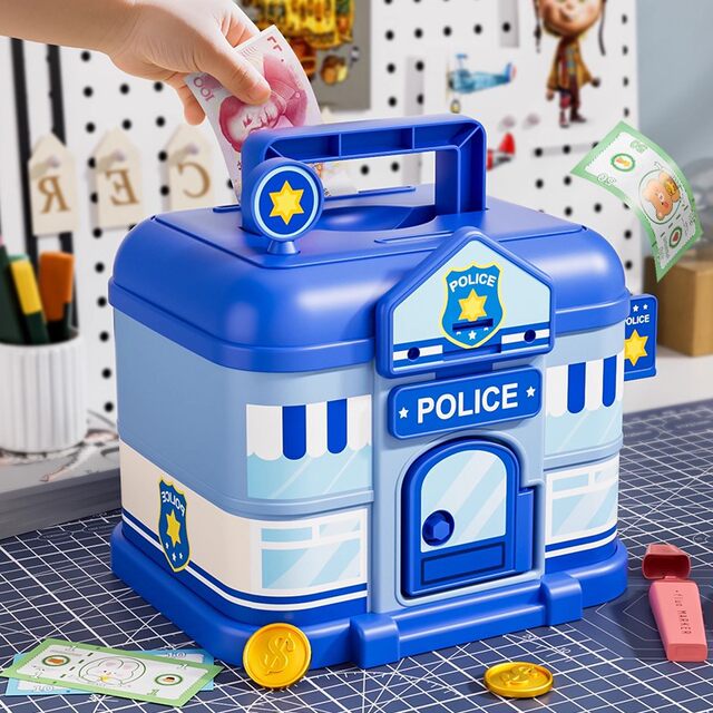 2026 New Model Children's House-Shaped Piggy Bank for Girls, One-Way Safe Money Box, Large Capacity, Gift for Boys