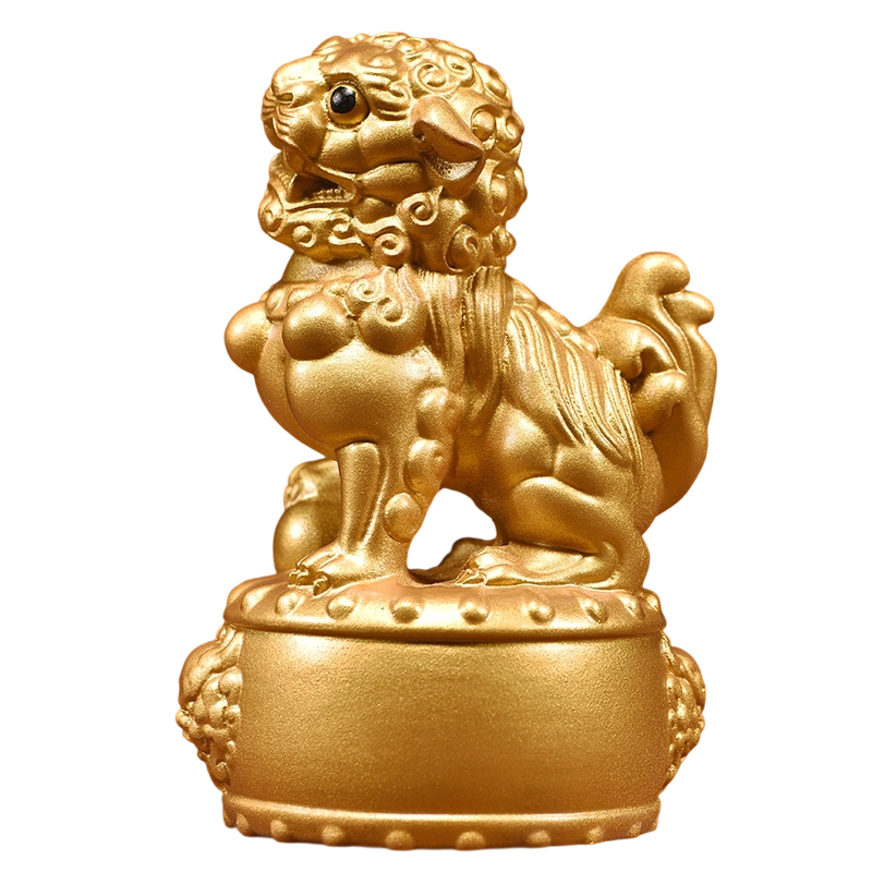 木製　木彫　獅子の置物　2点セット 木製 木彫 獅子の置物 2点セット 【公式通販】