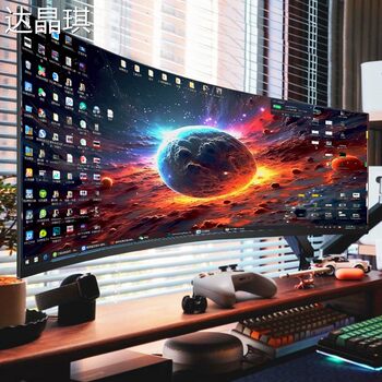 32inch Desktop Computers 165 Gaming 38 Lcd 34 Curved Screen 27 Curved 144Hz High-Definition 2K Monitor Bed Sheet Pull Cart