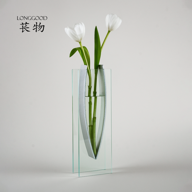 Changwu·Medieval Modern Vase|Modernist Glass and Metal Flower Arrangement Desktop Ornament Design Gift Changwu·Medieval Modern Vase|Modernist Glass and Metal Flower Arrangement Desktop Ornament Design Gift