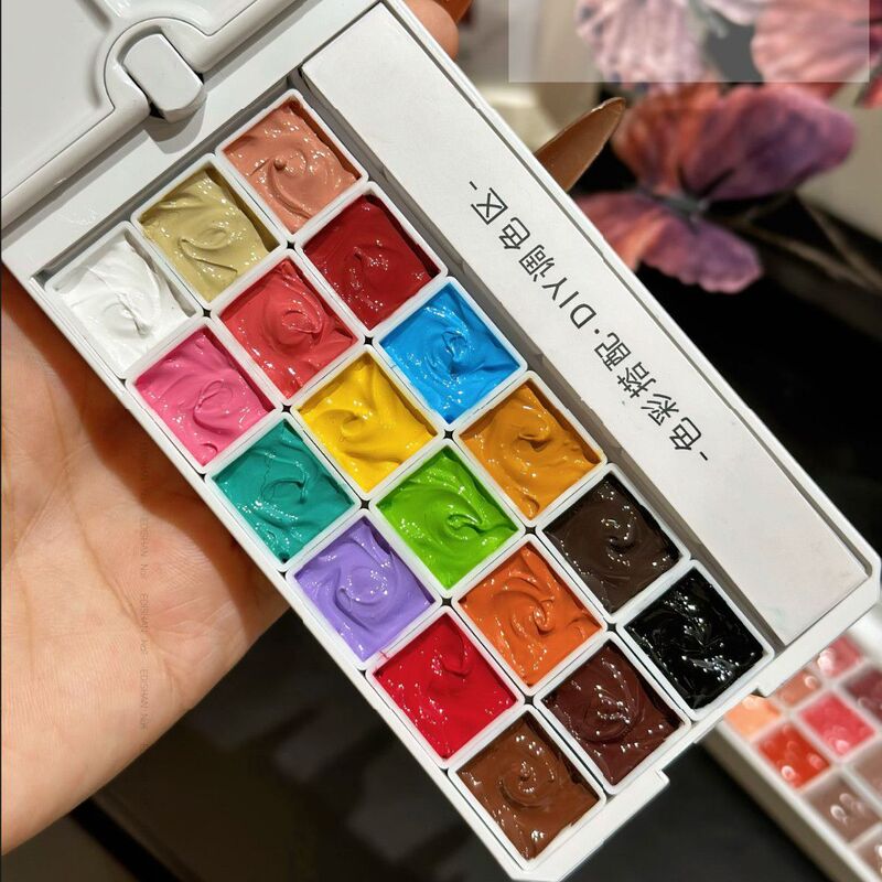 18-Color Painting Palette New Product Monet Floral Pattern Nail Art Transfer Gel Nail Polish for Nail Salon 18-Color Painting Palette New Product Monet Floral Pattern Nail Art Transfer Gel Nail Polish for Nail Salon