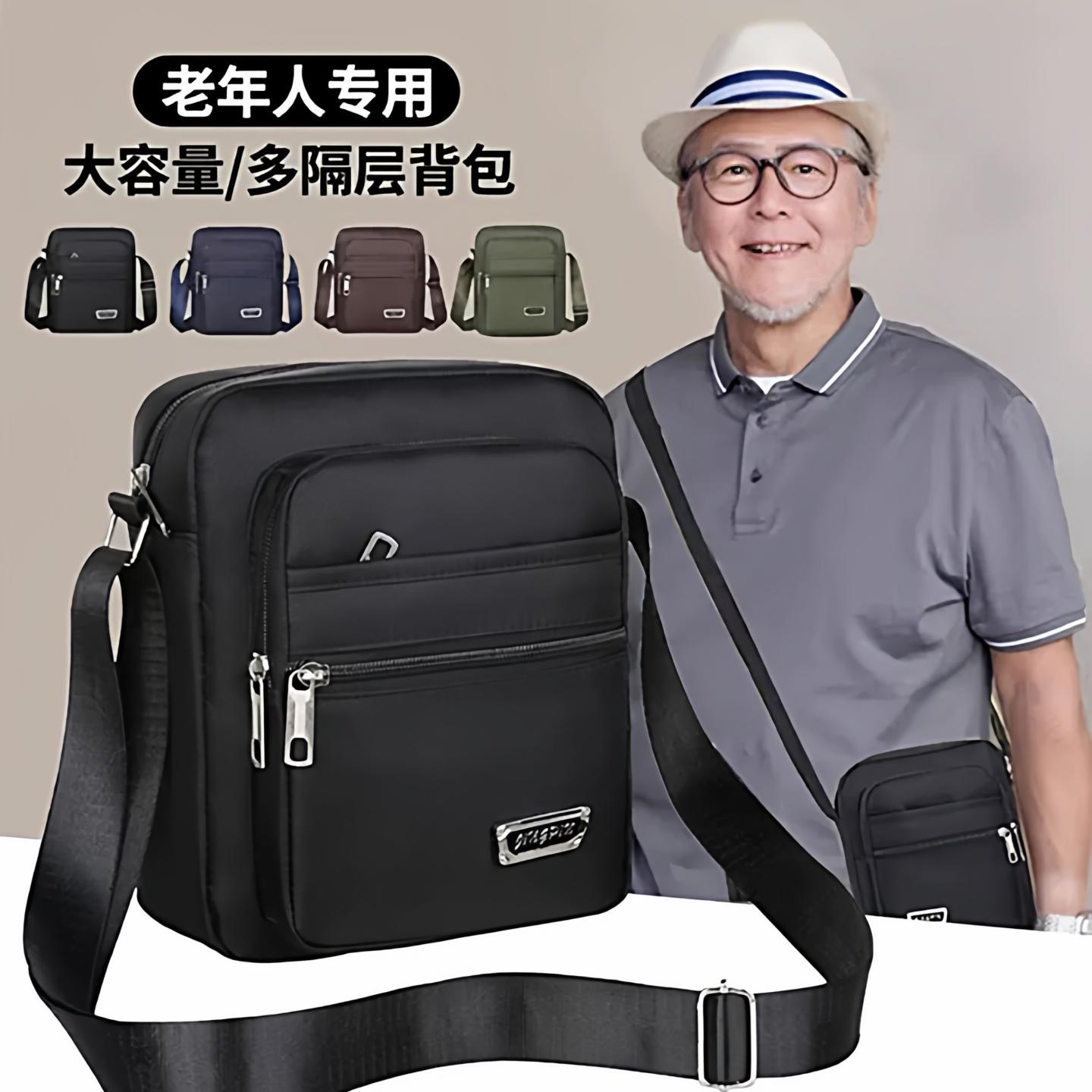 Men's Casual Shoulder Bag, Oxford Cloth Small Backpack, Men's Bag, Casual Crossbody Bag, Canvas Bag, Portable Business Bag, Trendy