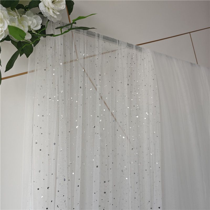 Starry Sky Mesh, Star Gauze, Photo Props, White Veil, Sequins, Internet Celebrity Nail Art Background, Gift Soft Gauze
