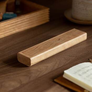 Wooden life, branch wood pencil case, log pencil case, pulling retro solid wood pencil case, creative storage box
