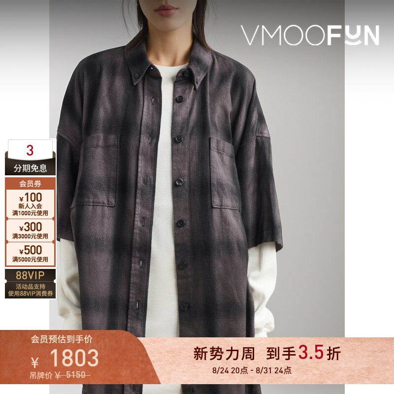 [Discount] Alexander Wang.T Spring/Summer Women's Layered Flannel Mini Dress