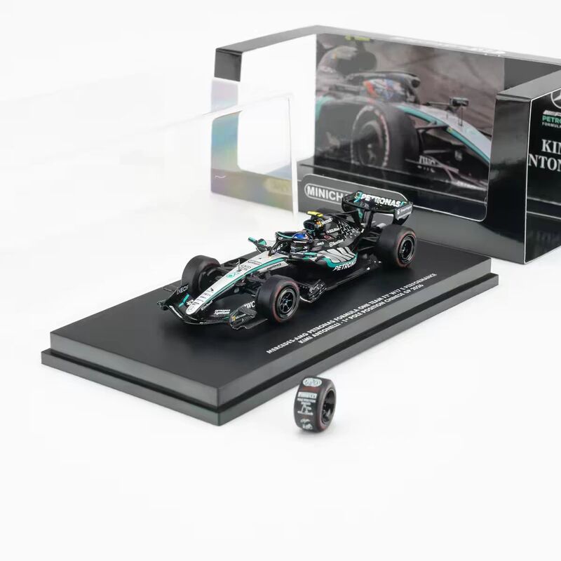 Miniature 1:64 Mercedes F1 W17 2026 China Grand Prix Antonelli Racing Car Model Miniature 1:64 Mercedes F1 W17 2026 China Grand Prix Antonelli Racing Car Model